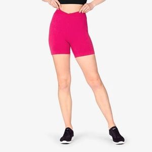 NWT Free People Movement Free Throw" High Rise Bike Shorts Sz S Pink